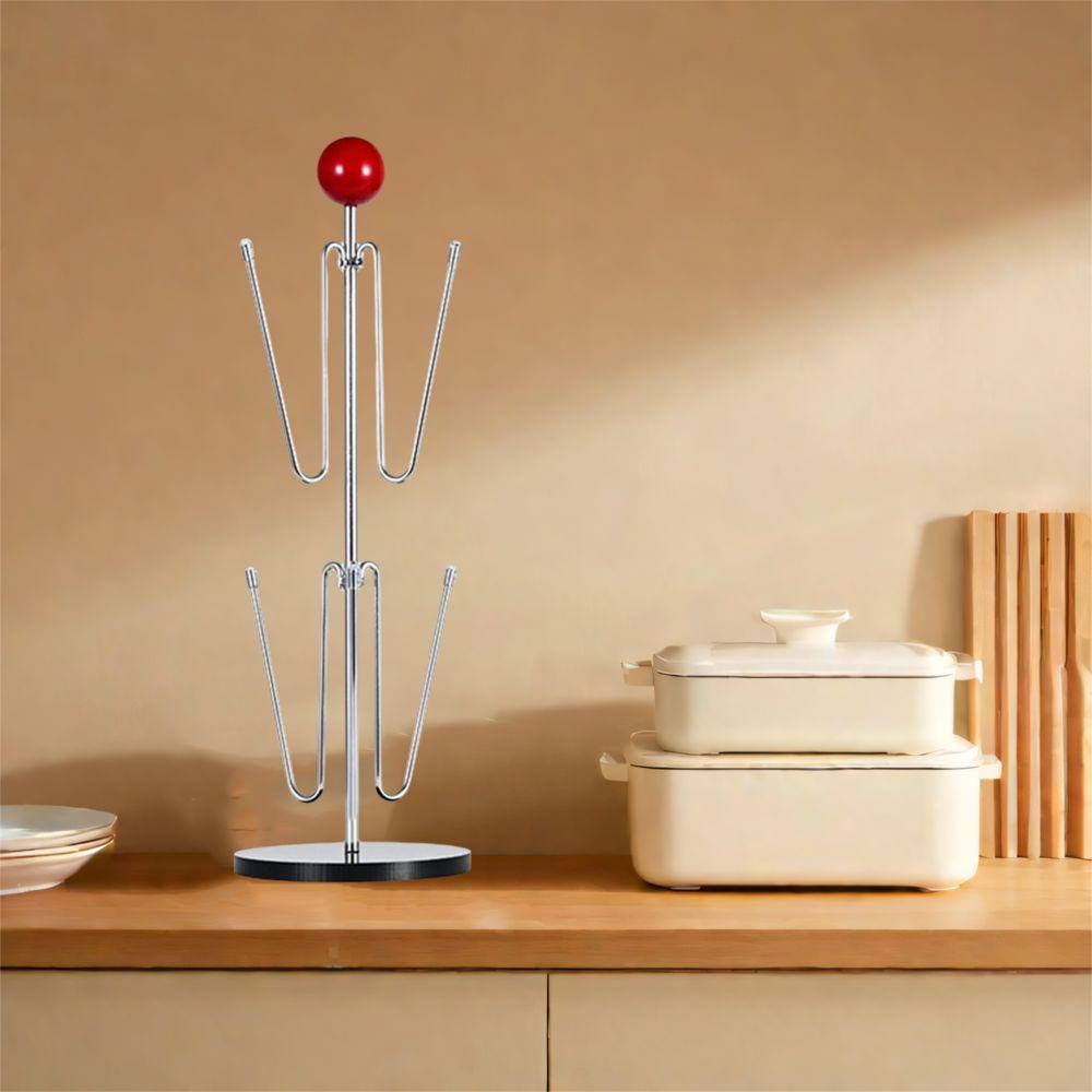 Acrylic Base Tea Cup Storage Rack Iron Cup Hanging Rack Creative Coffee Cup Holder  Living Room