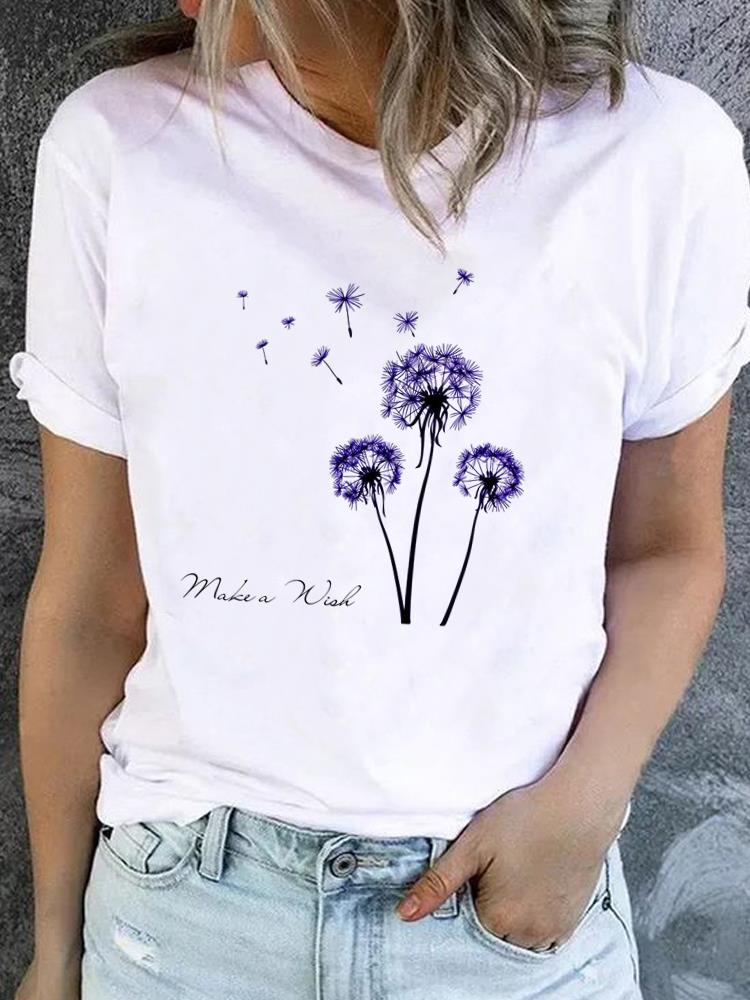 (Asian Size) trend love style Clothing Lady o-neck Short Sleeve T-shirts Printed Female Top Casual T Shirt Fashion Women Graphic Tee