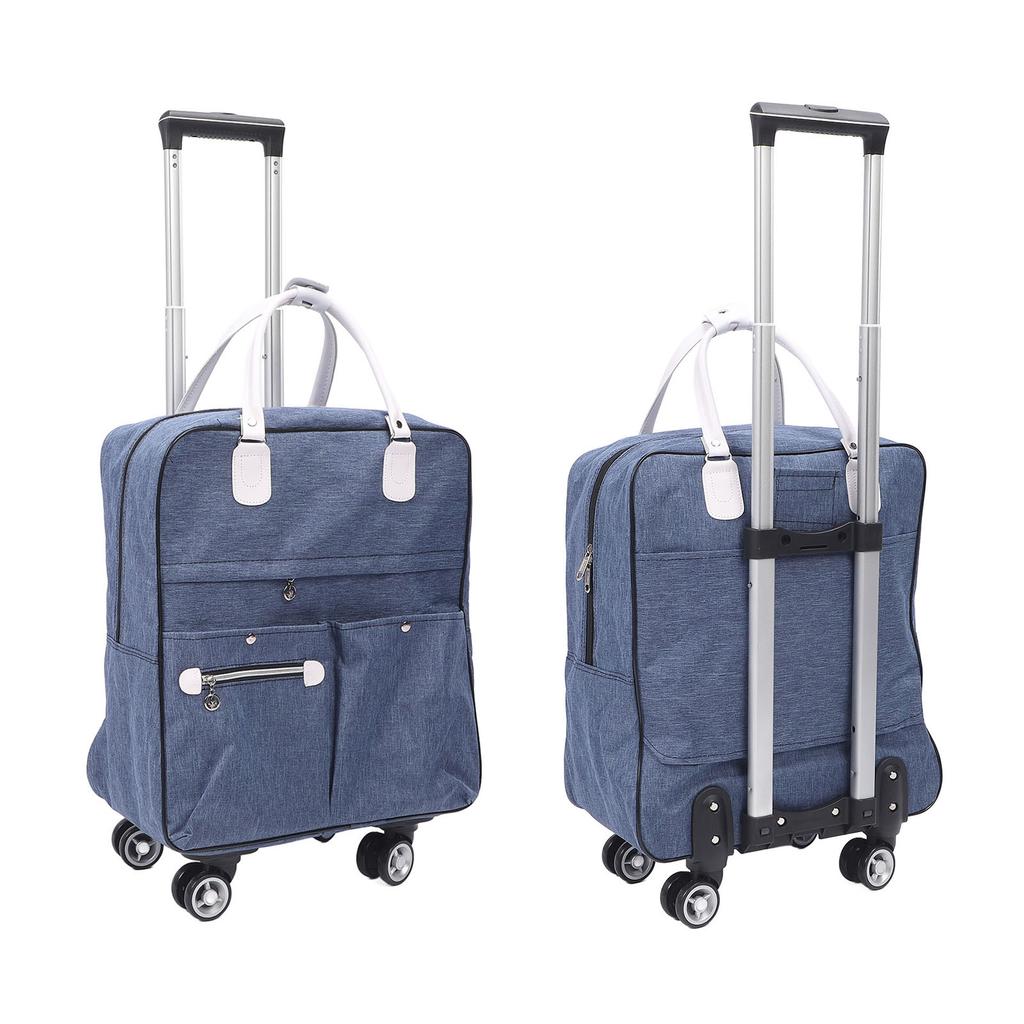 2 in 1 Erweiterbares Handgepäck-Set Polyestergewebe Weekender Reisegepäck Handgepäck Koffer