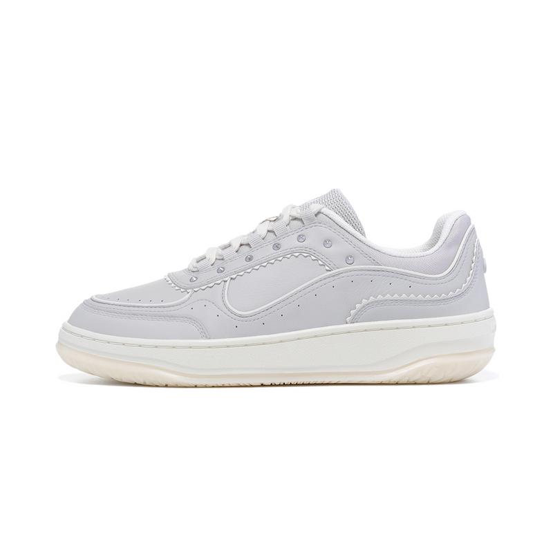 Li-Ning 1990 Классическая серия Мода Спорт Удобные Универсальные Амортизирующие Низкие Кеды Женские кроссовки Капля воды-Серый ALHV020-2 38