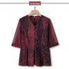 Plus Size Summer Slimming Two-Piece Set for Middle-Aged and Elderly Women