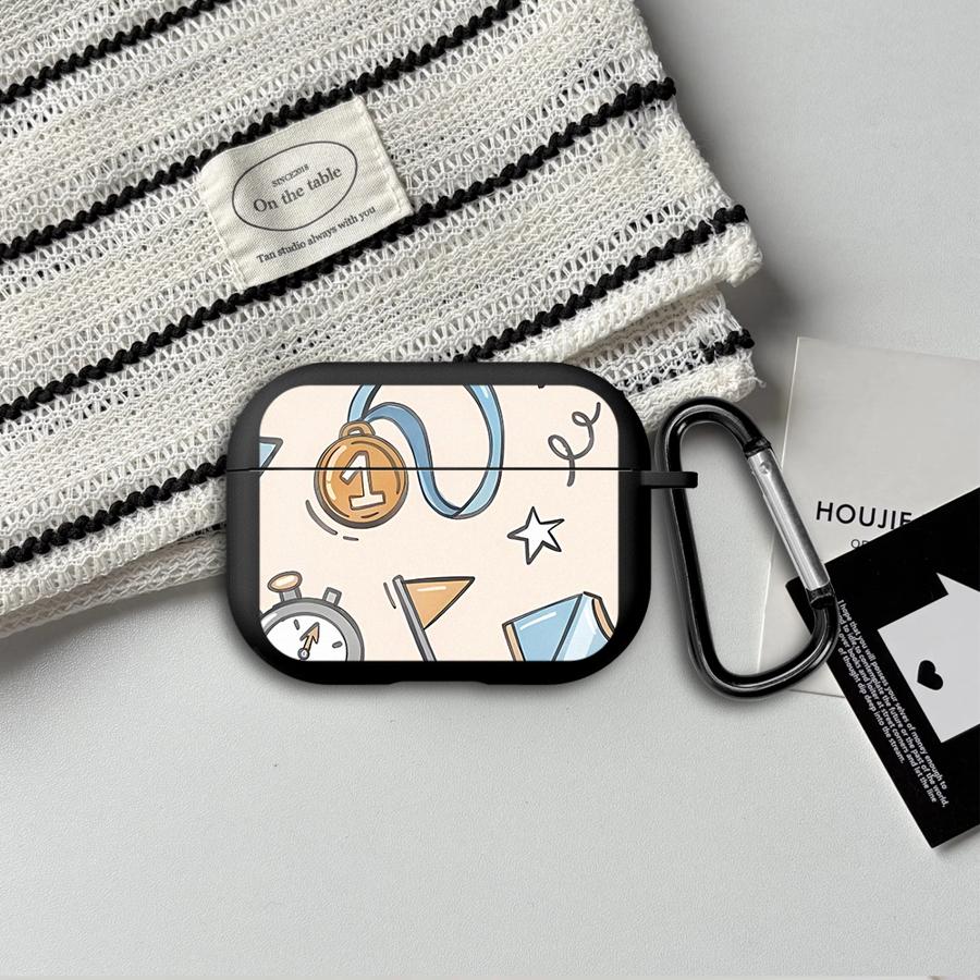 Earphone Cases Cover Case For Airpods 2 3 4 Pro3 Pro Pro2 1 Football Medal