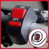 Universal Motorcycle Handlebar Kill Switch Electric Vehicle Headlight Modification Plastic Waterproof 2-Wire Switch