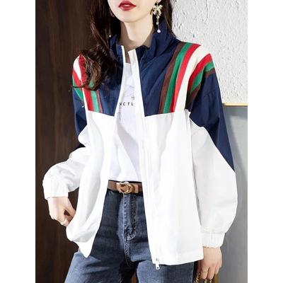 Loose-Fit Baseball Jacket with Sun Protection for Women - Chic Summer Design