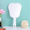 Mini Fan-Shaped Handheld Makeup Mirror Fan Shape Makeup Vanity Mirror With Handle Hand Mirror Spa Salon Compact Mirrors