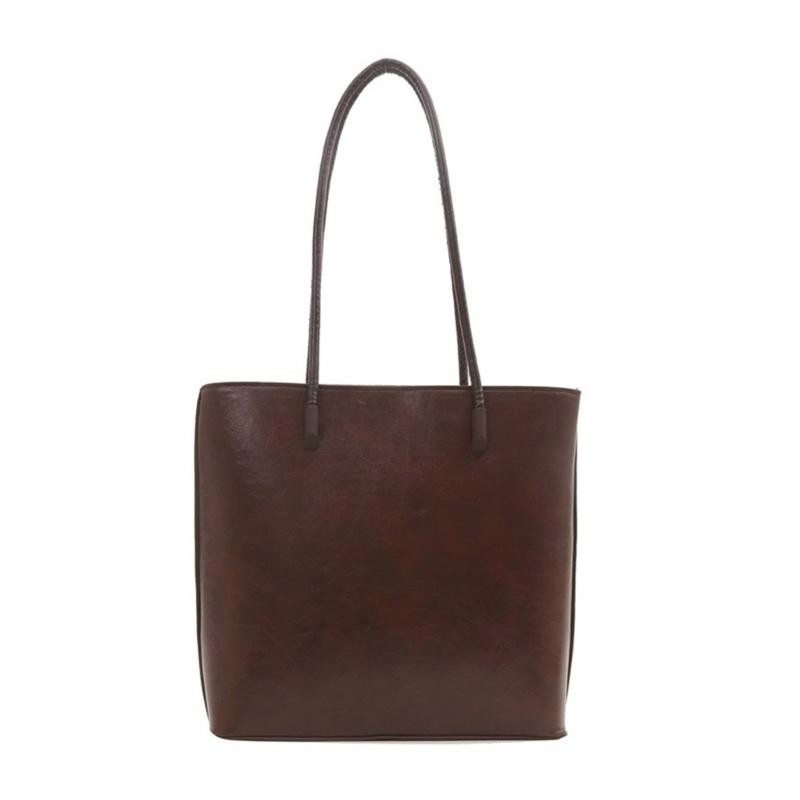 Womens Tote Bag Large Capacity Shopping Bag Girls Shoulder Bag Korean Style Handbags Fashion PU Leather Underarm Bag