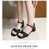 Summer New Sandals Women's Fashion Platform Cross-toe Sandals Comfortable Muffin Casual Women's Shoes Luxury Sandals Heels Women