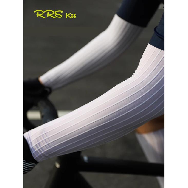 Rrskit Manica Lunga Estiva per Ciclismo Asciugatura Rapida Traspirante Antimicrobica Riduce la Resistenza al Vento Professionale Competitiva