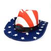 Amerikanischer Unabhängigkeitstag Flaggenmuster Cowboyhut Westlicher Stil Sonnenschutz Panama Hut Trend