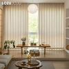 1PC LOZUJOJU Cream Style Semi Blackout Curtains Japanese Imitation Linen Thick Curtains for Bedroom Living Room Balcony Window for Home Decor