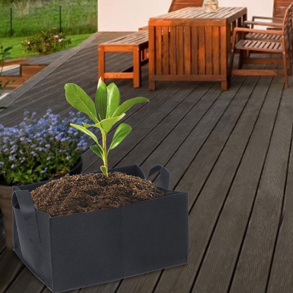 Gemüse Erdbeere Pflanz Rechteckige Tasche Garten Pflanze Blume Anzucht Pflanzgefäß