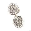 1 Pair Sew on Cloak Fasteners Hook Cardigan Clips Button with Holes