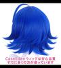 CaseEden Cosplay Wig, Short, 30cm, Heat Resistant, Blue Hair, with 2 Wig Nets Included