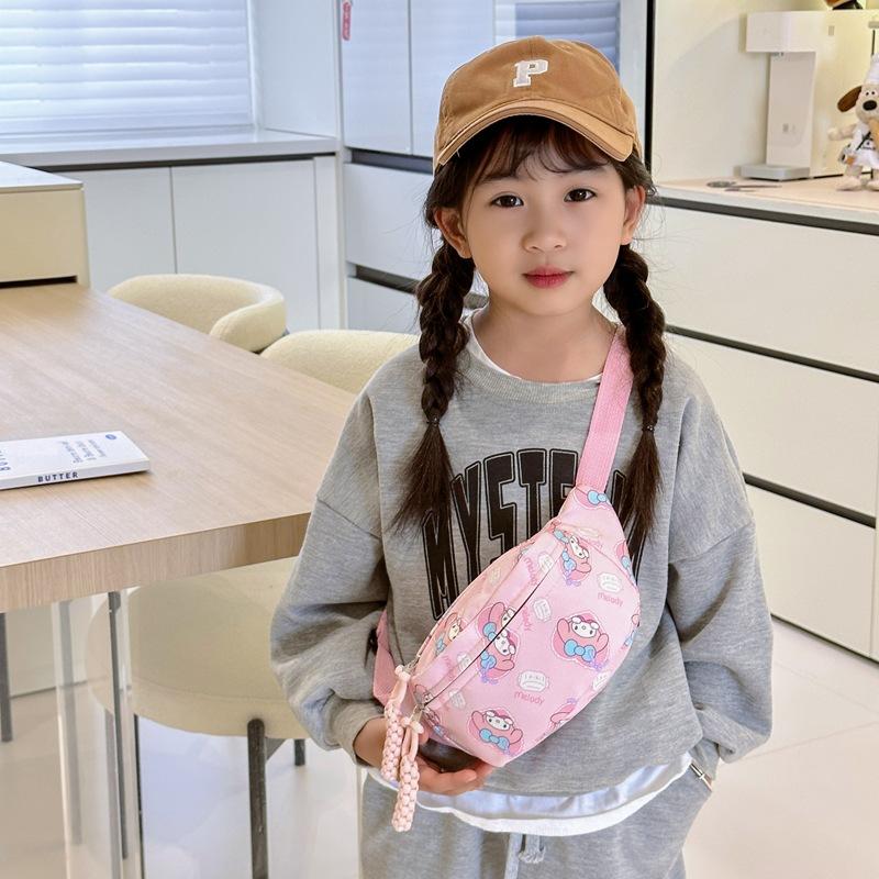 Cartoon-style Cute Crossbody Bag for Boys and Girls, Toddler-sized Waist Bag, Kindergarten Baby Shoulder Bag