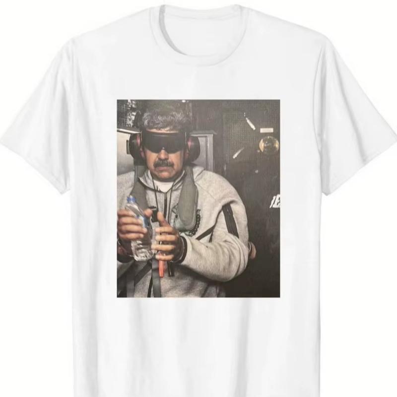 2026 New Nicolas Maduro Handcuffed On Warship Graphic T-shirt 2026 Summer Unisex T-shirt Cotton T-shirt Soft Cotton Fabric Versatile for Daily Looks