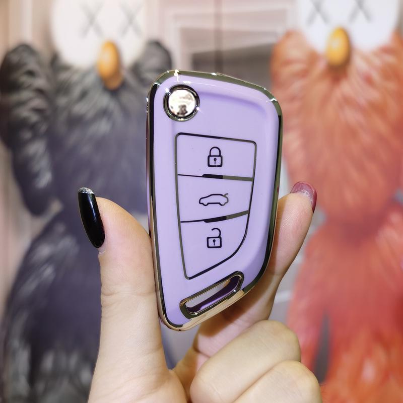 Elegantes VVDI KD Auto Klappschlüsselgehäuse: Stilvolle, hochwertige Schutzhülle & Fernbedienungshülle für Frauen