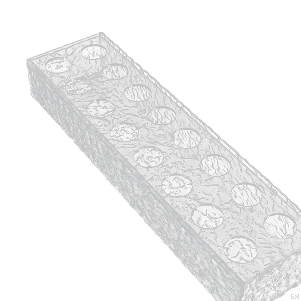 Akryl Blomstervase Blomsterbokser Vannholder Fløyte Ornament Knoppformering Plante