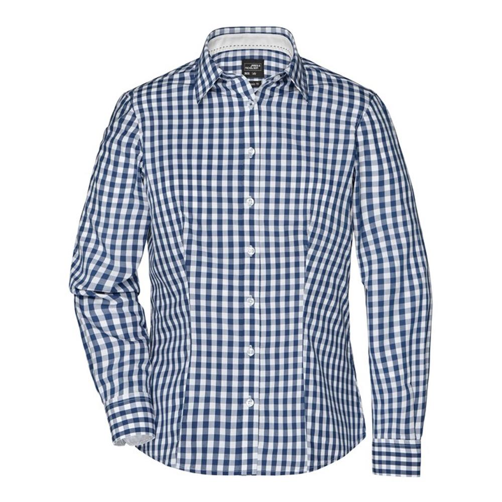 James and Nicholson Womens/Ladies Checked Blouse