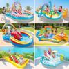 Summer Inflatable Toys Children's Water Play Pool with Slide Crocodile Inflatable Swimming Pool Crawling Pool with Water Spray