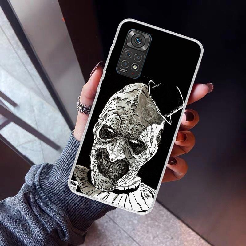 Horror Movie Terrifier Phone Case For Xiaomi Redmi Note 15 14 14S 13 12S 12 Pro Plus 11S 11 10S 10 4G Cover 11E 11T 5G Print Fun