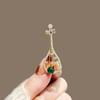 Chinese Ancient-style Pipa Brooch Women's Corsage Anti-leakage Pin Musical Instrument Clothing Decoration