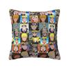 Custom Fashion Narutos Uzumaki Head Collage Cushion Covers 40x40cm Soft Anime Cartoon Throw Pillow for Car Square Pillowcase