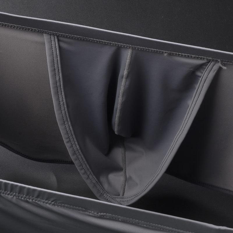 Men's Dual-Use Low Waist Skirt Shorts with Lined Ice Silk Boxer - Loose Cargo Home Pants