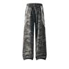 Warrior Three Stripes Camouflage Quick-Dry Pants Cool Breathable Comfortable American Trend Retro College Style Lace-Up Straight Leg Pants 26071602-M