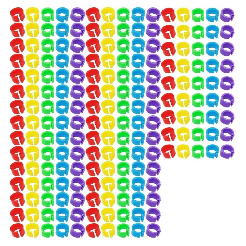 200x Bird Leg Rings for Small Poultry Chicken for Lovebirds Quail Small Poultry 1