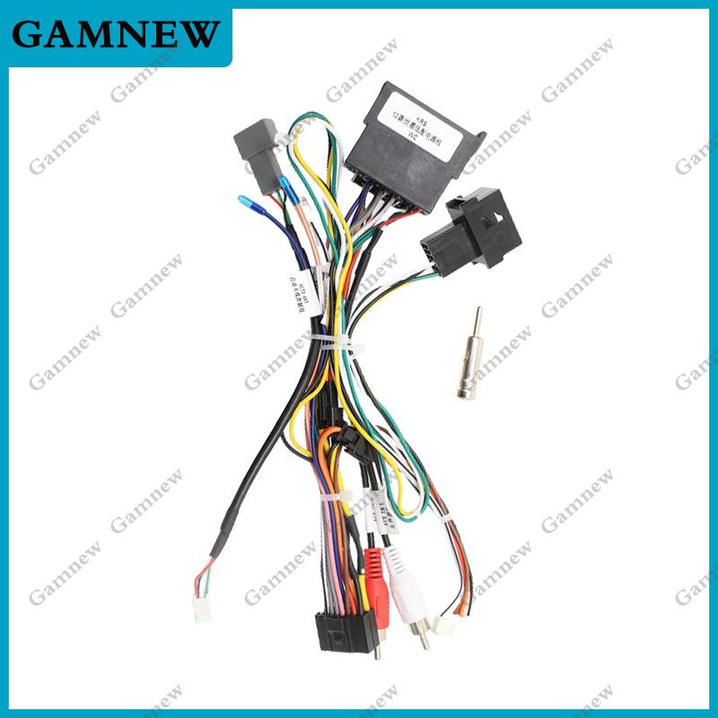 Car 16pin Wiring Harness Adapter Canbus Box Decode Android Radio Power Cabler For Peugeot Citroen C4 C-triunfo C-Quatre 2012