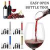 4Pcs/Set Wine Bottle Opener 4-in-1 Air Pump Pressure Opener Foil Cutter Inflatable Pourer Vacuum Stopper Wine Cork Extractor
