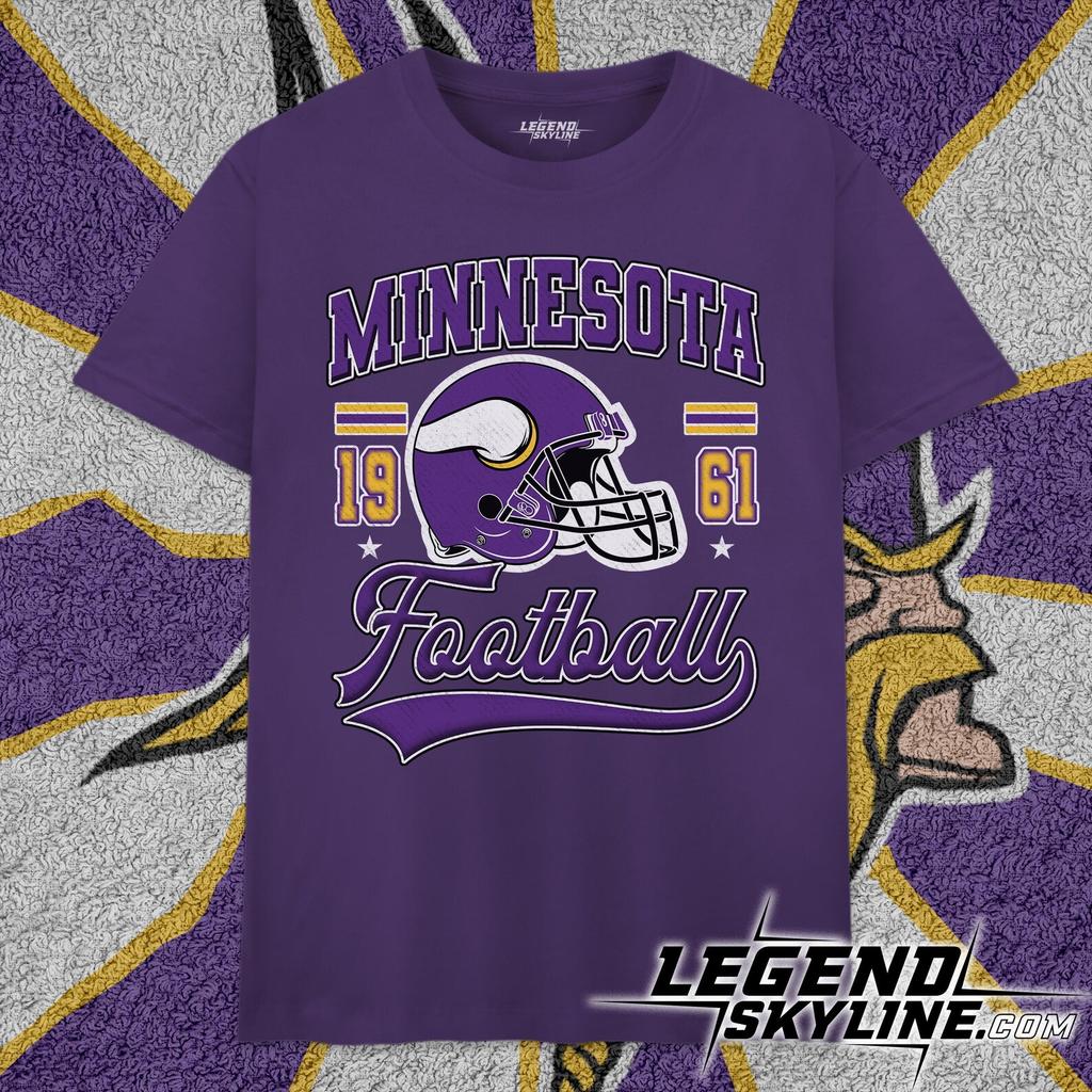 Maglietta Unisex Stile Retro Vintage Minnesota Football e t-shirt per bambini, Regalo per i tifosi del Minnesota