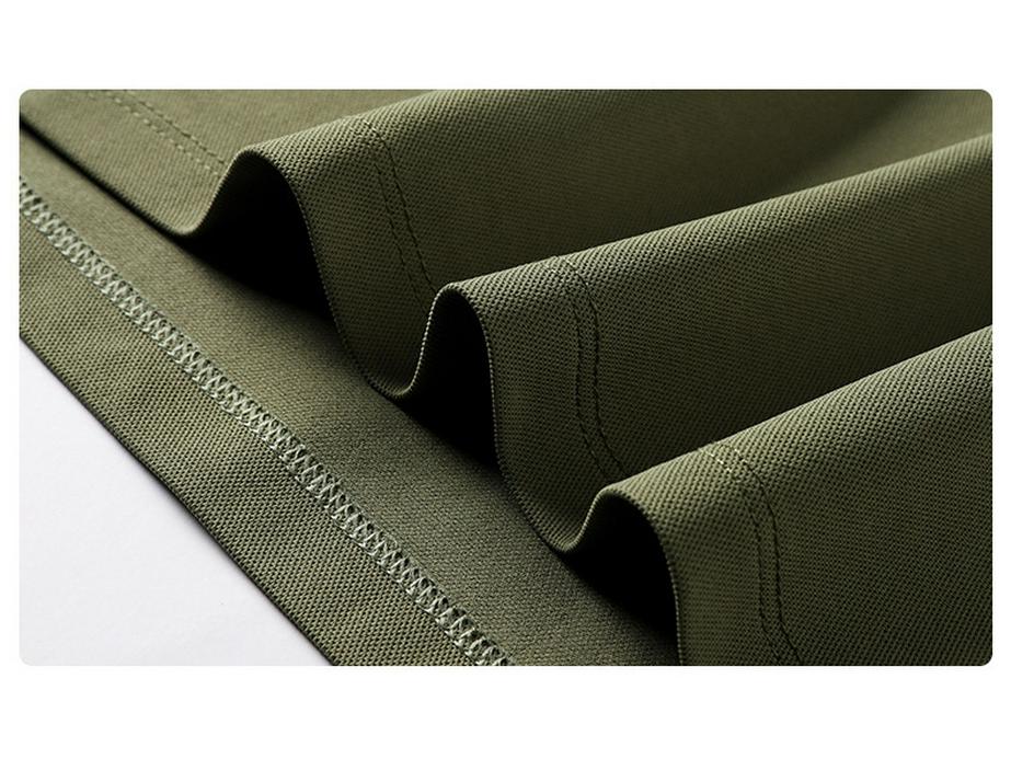 Premium Brand Men's Quick-Dry Golf Polo Shirt with Stand-Up Collar - High-End Design