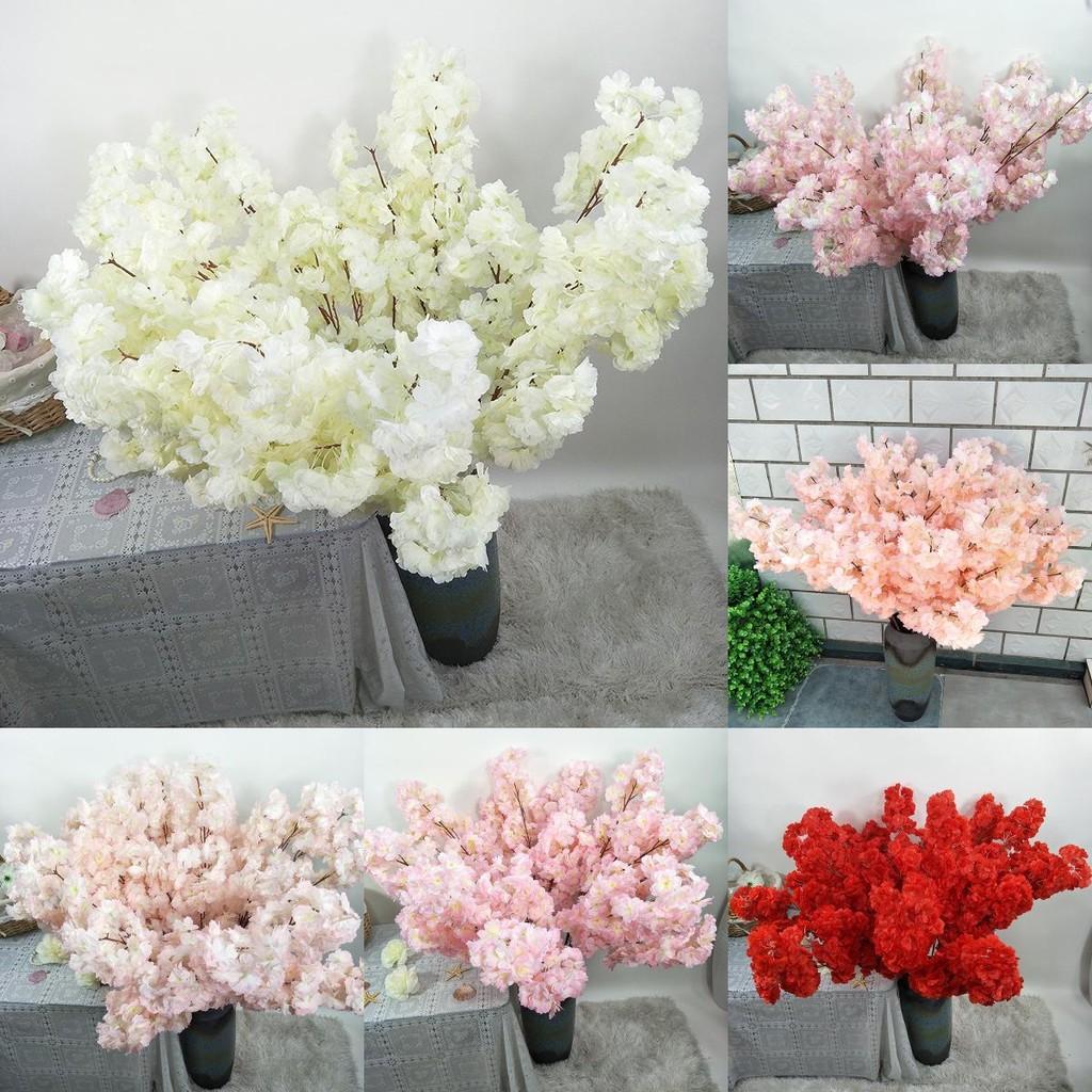 Cherry Blossom Artificial Stems Floral Arrangement Decoration Props Photography