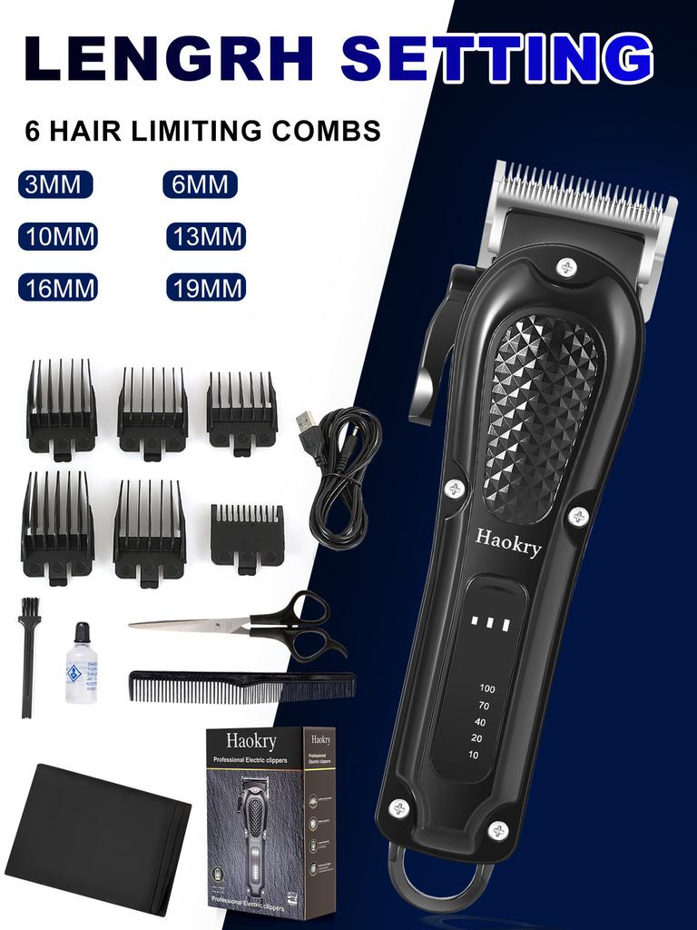 Electric Haircut, Household Haircut Set, Three-speed Adjustable Fader Set Barber Hair Cutting Machine Hair Clippers Men