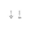 Pearl European Style White Geometric Curl-Proof Cream Women's Earrings, Individually Packaged