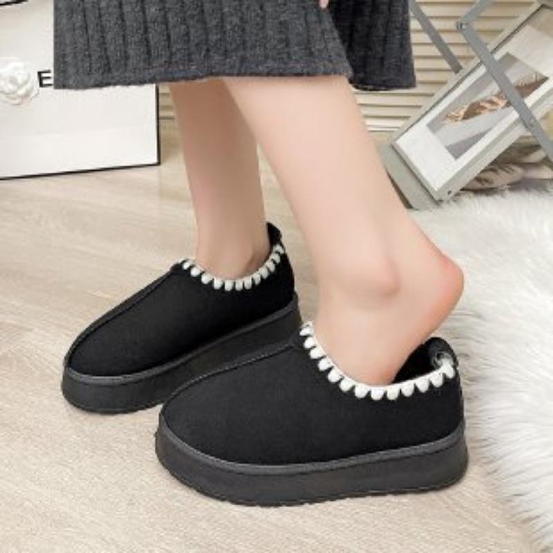 

Women s Large Size Soft Sole Winter Warm Fur Snow Boots Padded Lined Ankle Boots Anti-slip Hiking Casual Sports Cotton Boots 36 чёрный