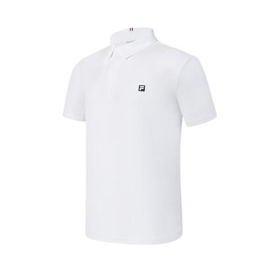 Golf Strikket Kortarmet Poloskjorte Herre topper Jade-Hvit A11M425102FWT