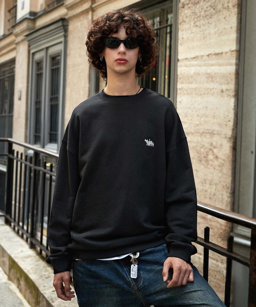 Peullukeu Slam Logo Authentic Sweatshirt Black Fmt602-Z