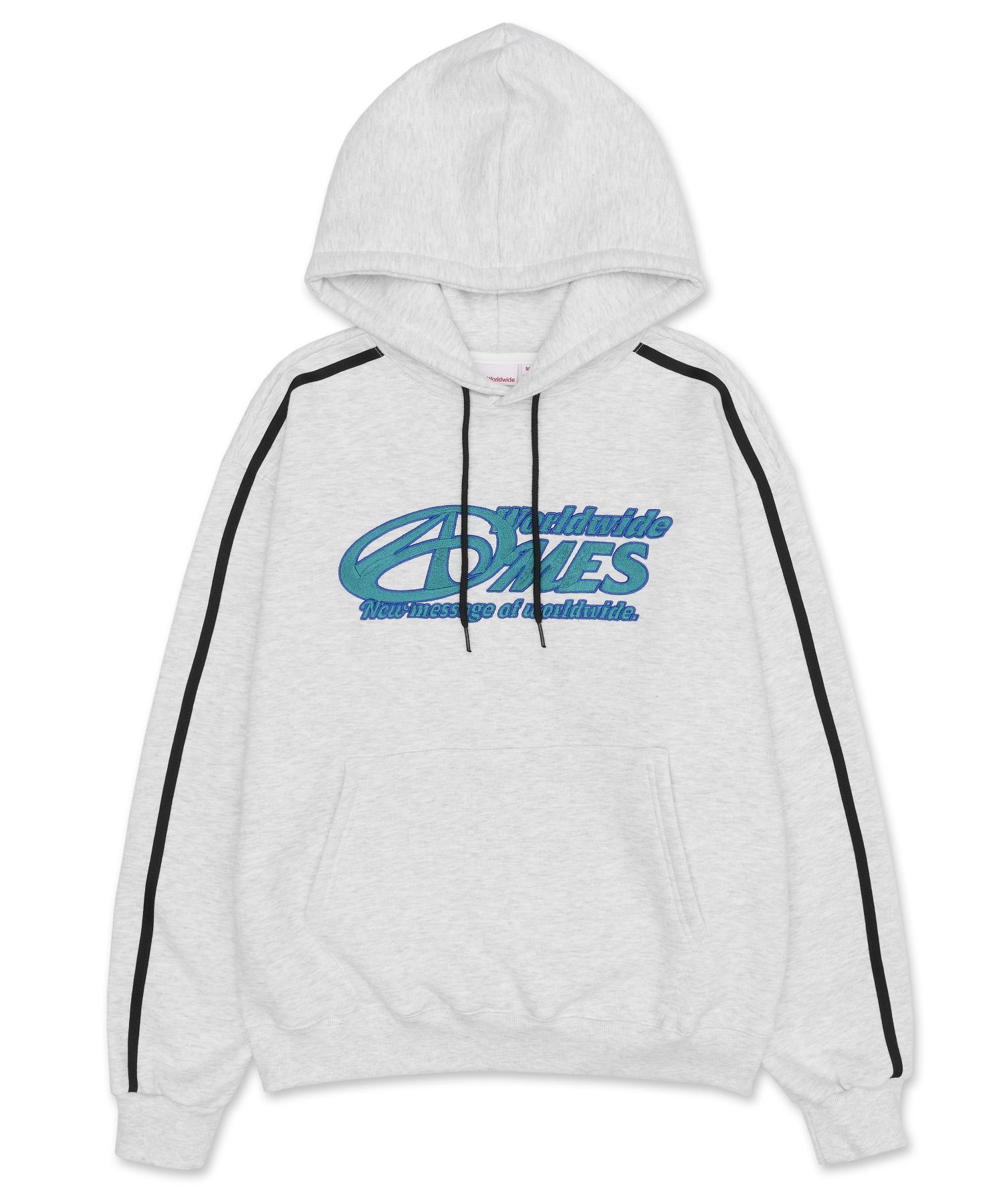 Ames Worldwide Symbol Logo Embroidery Hoodie Gray (Am2Dfum408A) Grey L
