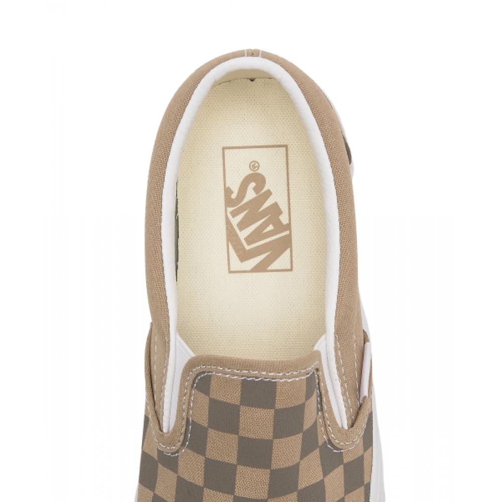 Vans Classic Slip On    Canvas Block  Brown Vn0a2z41dfm1