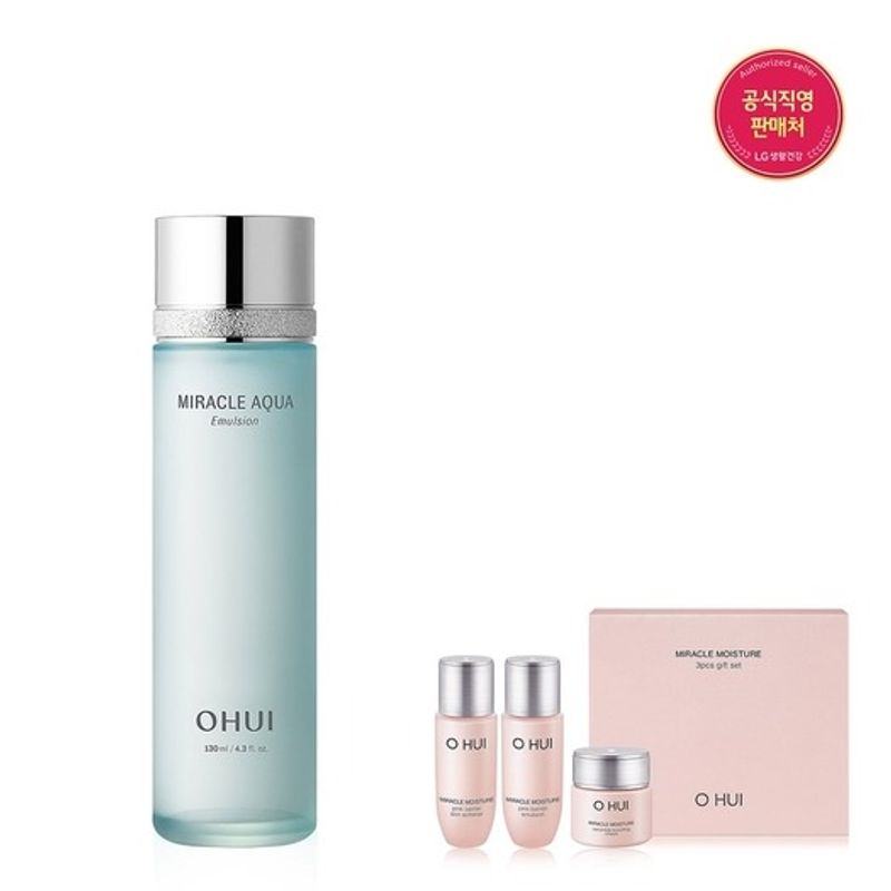 OHUI [26RN] Увлажняющая эмульсия Miracle Aqua 130 мл FREE