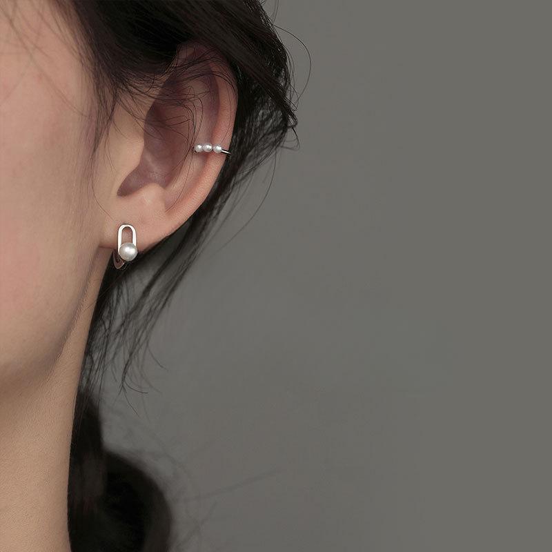 Pearl Earrings Korean Style High-end Ear Buttons for Women New Trendy