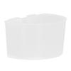 20 Bucăți Bol pentru Mâncare Păsări Plastic Papagal Apă Hrănire Cupă Colivie Hrănitor Jgheab Set Kit Alb 11x6cm /