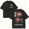 Vintage Gewaschen Japanischer Stil Harajuku T-Shirt Herren Damen Freizeit Mode Übergroßes T-Shirt Sommer 100% Baumwolle Streetwear T-Shirts
