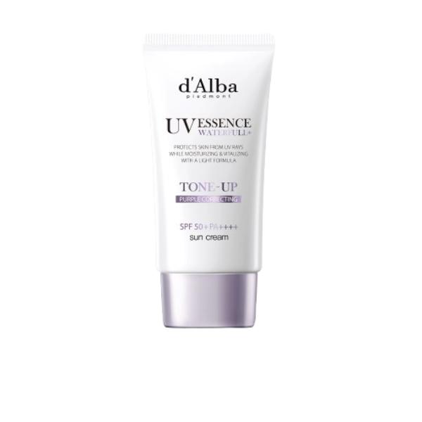 

[Studio Soto] d’Alba UV Essence Waterfull Tone-Up Sun Cream(Purple) SPF50+ PA++++ (50ml) 1EA