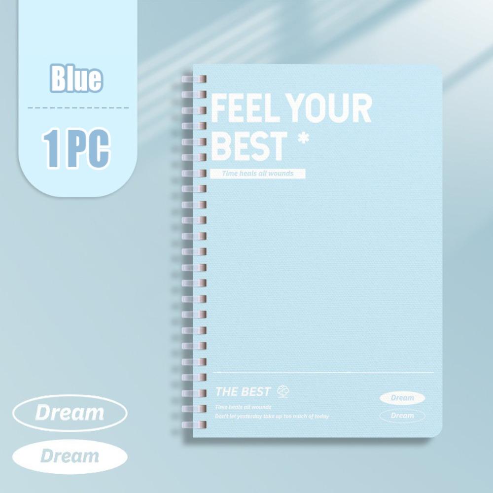 60Sheets/Book Color Spiral Notebooks Perforated Pages Diary Book Thickened Hand Account Book  Gift