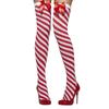 Smiffys Womens/Ladies Striped Opaque Bow Hold Up Stockings