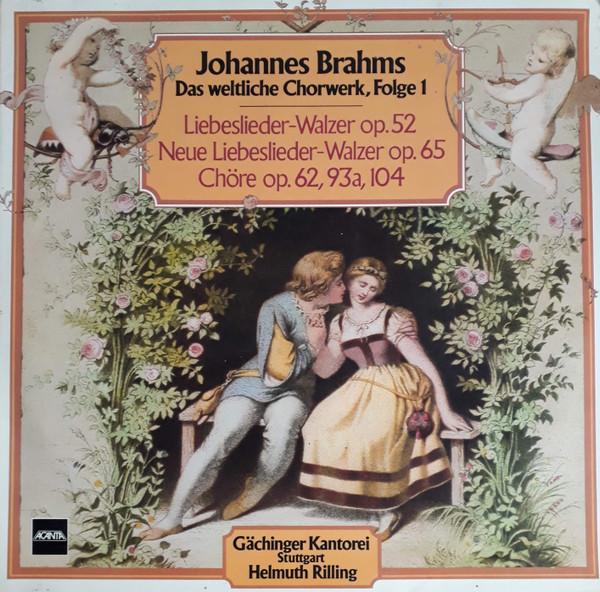 

LP Record GACHINGER KANTOREI STUTTGART HELMU Brahms Das Weltliche Chorwerk Folg HA22630 ACANTA 1976 Germany Classical Used