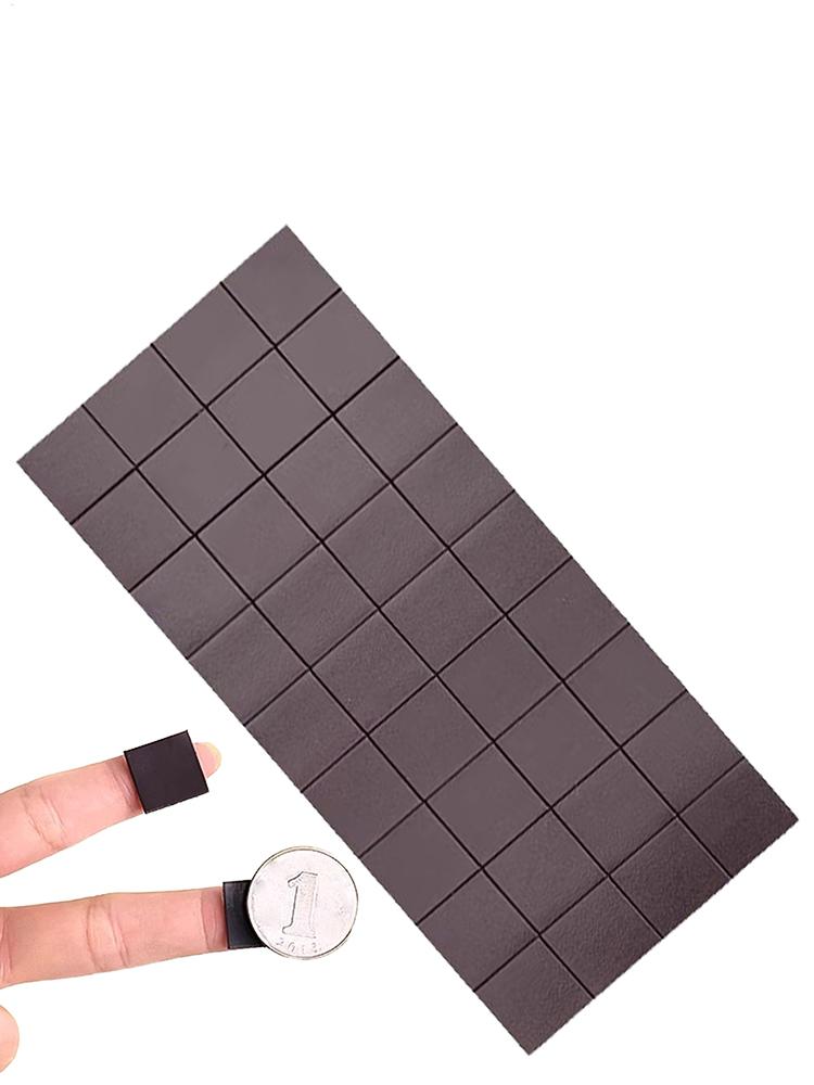 Magnet Sheets With Adhesive Ultra-Thin Wall Magnet Strong Magnetic Strip Self Adhesive Magnets Square Magnetic Sheets